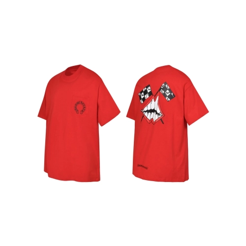 Chrome Hearts T-shirt 2212 Red,Chrome Hearts T Shirt,Tshirt,APPAREL
