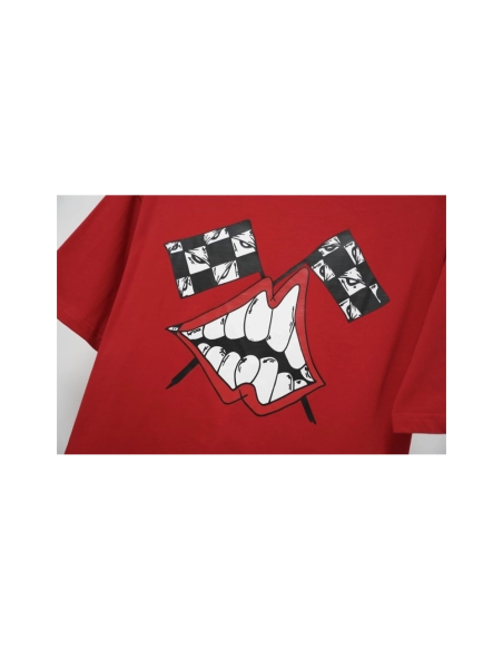 Chrome Hearts T-shirt 2212 Red,Chrome Hearts T Shirt,Tshirt,APPAREL