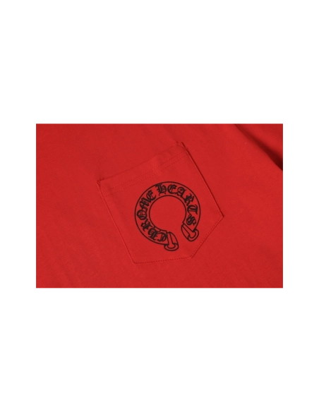 Chrome Hearts T-shirt 2212 Red,Chrome Hearts T Shirt,Tshirt,APPAREL