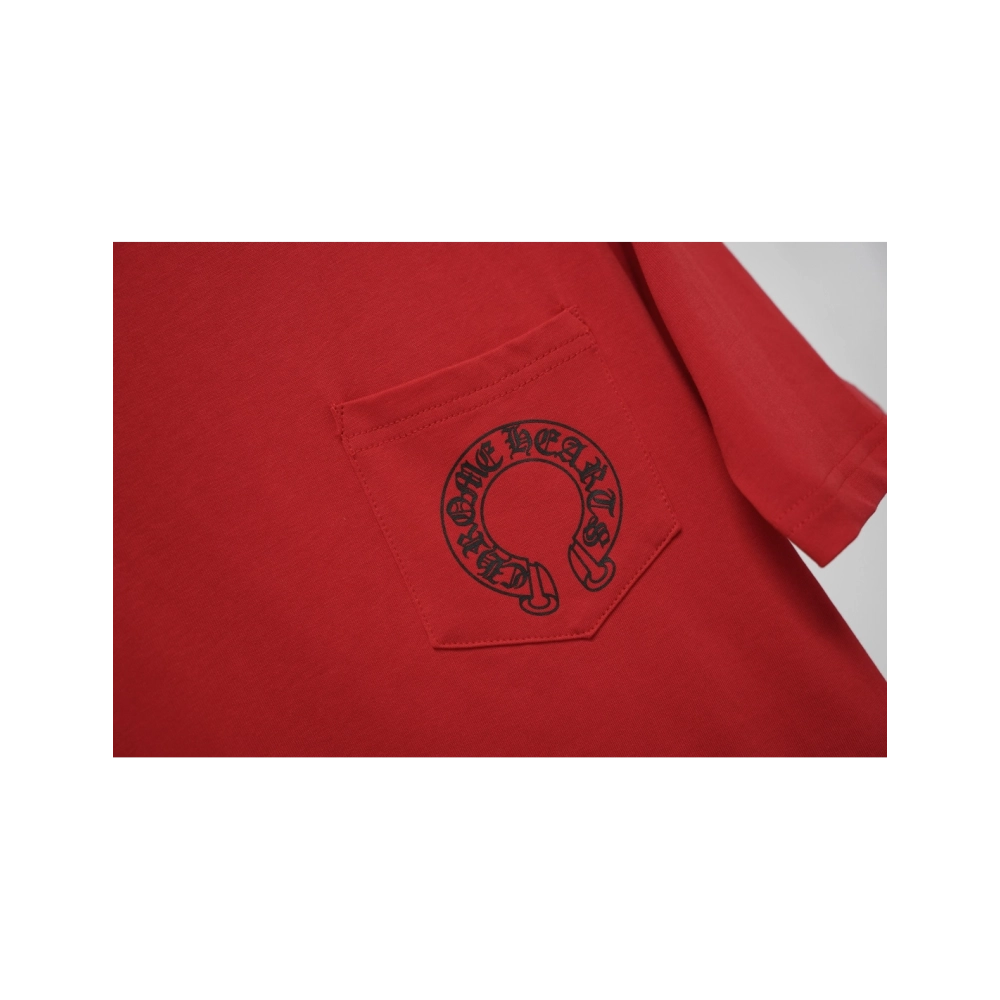 Chrome Hearts T-shirt 2212 Red,Chrome Hearts T Shirt,Tshirt,APPAREL