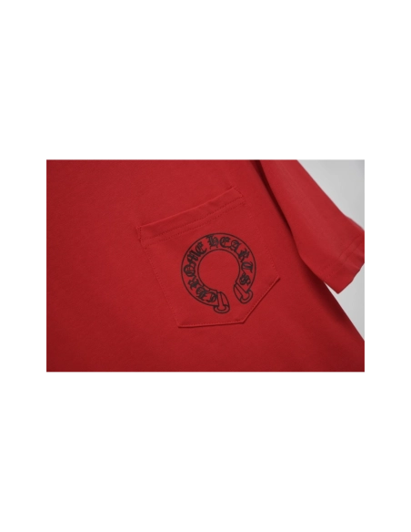 Chrome Hearts T-shirt 2212 Red,Chrome Hearts T Shirt,Tshirt,APPAREL