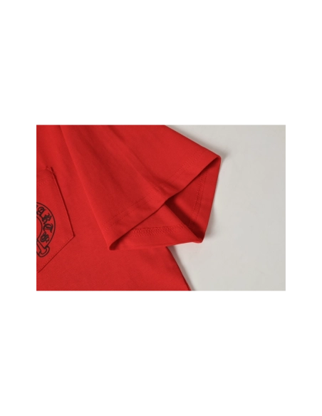 Chrome Hearts T-shirt 2212 Red,Chrome Hearts T Shirt,Tshirt,APPAREL