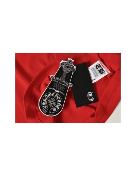 Chrome Hearts T-shirt 2212 Red,Chrome Hearts T Shirt,Tshirt,APPAREL