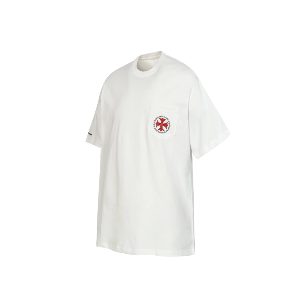 Chrome Hearts T-shirt 2232 Black White,Chrome Hearts T Shirt,Tshirt,APPAREL