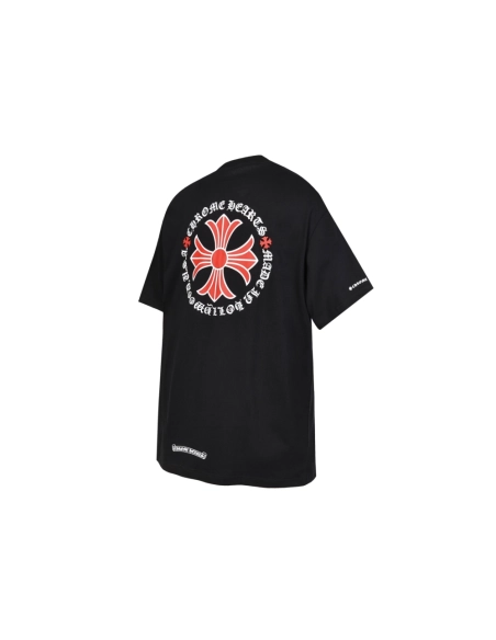 Chrome Hearts T-shirt 2232 Black White,Chrome Hearts T Shirt,Tshirt,APPAREL
