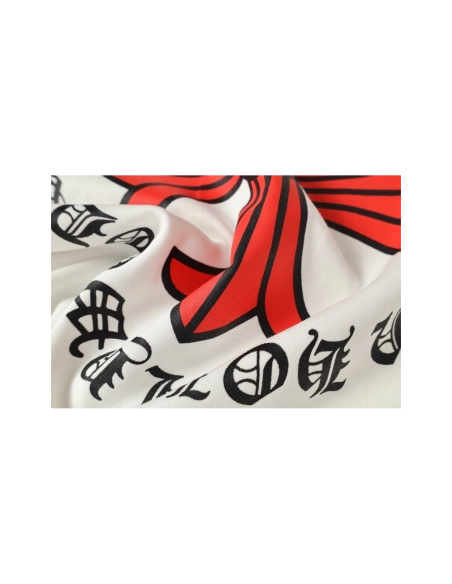 Chrome Hearts T-shirt 2232 Black White,Chrome Hearts T Shirt,Tshirt,APPAREL