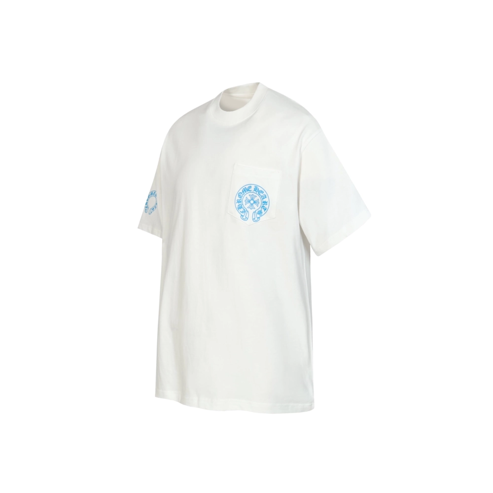 Chrome Hearts T-shirt 2228 Black White,Chrome Hearts T Shirt,Tshirt,APPAREL