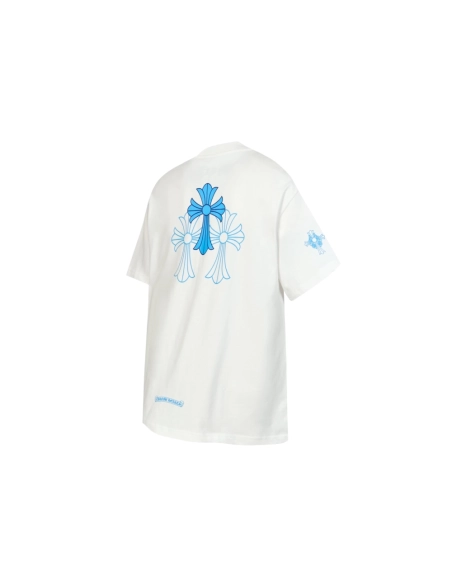 Chrome Hearts T-shirt 2228 Black White,Chrome Hearts T Shirt,Tshirt,APPAREL