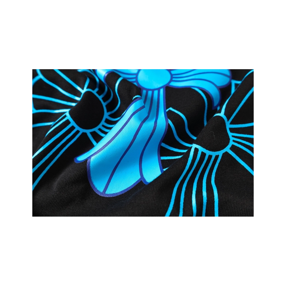 Chrome Hearts T-shirt 2228 Black White,Chrome Hearts T Shirt,Tshirt,APPAREL