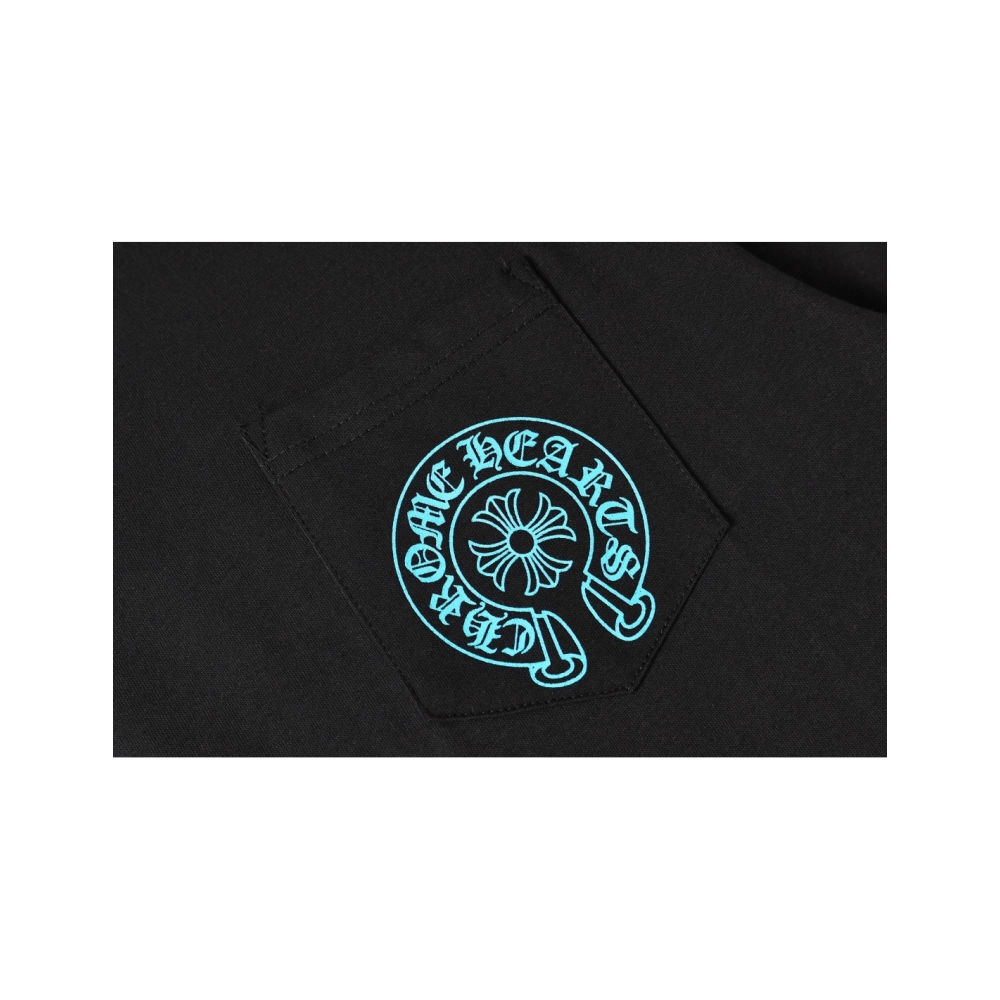 Chrome Hearts T-shirt 2228 Black White,Chrome Hearts T Shirt,Tshirt,APPAREL