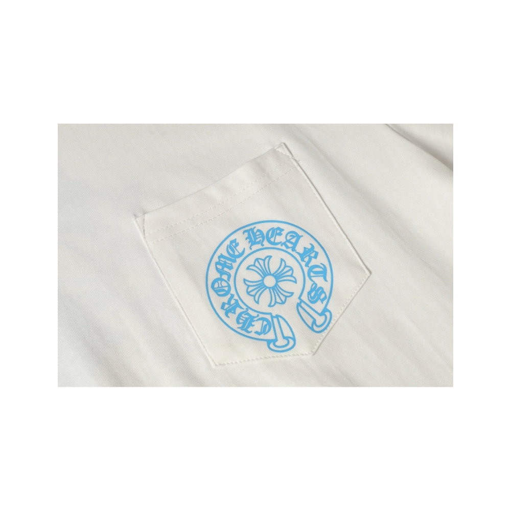 Chrome Hearts T-shirt 2228 Black White,Chrome Hearts T Shirt,Tshirt,APPAREL