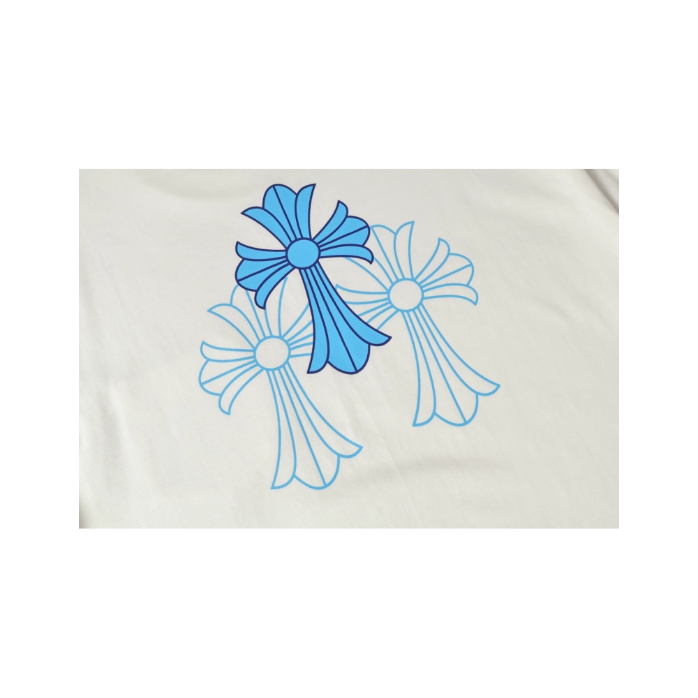 Chrome Hearts T-shirt 2228 Black White,Chrome Hearts T Shirt,Tshirt,APPAREL