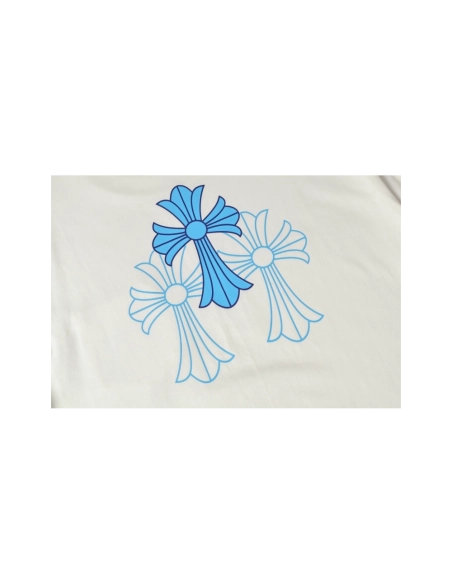 Chrome Hearts T-shirt 2228 Black White,Chrome Hearts T Shirt,Tshirt,APPAREL