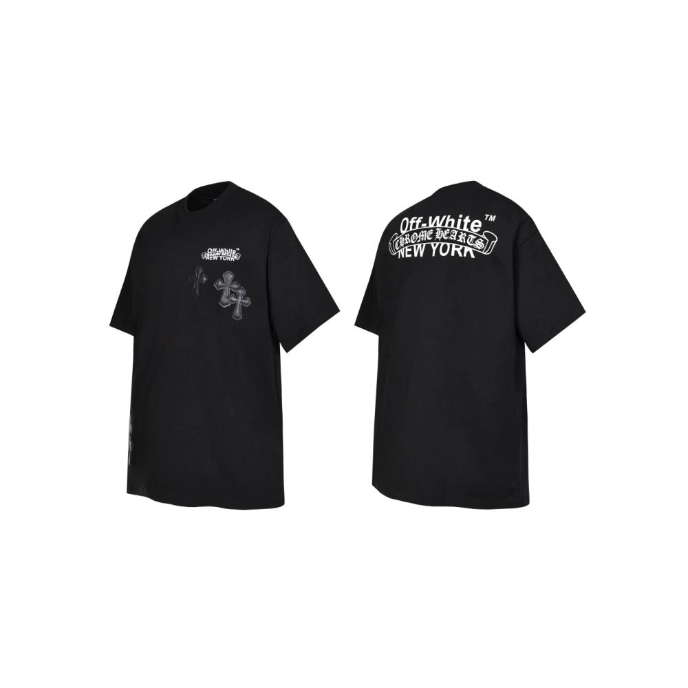 Chrome Hearts T-shirt 2011 Black White,Chrome Hearts T Shirt,Tshirt,APPAREL