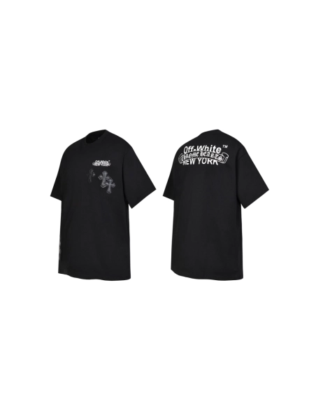 Chrome Hearts T-shirt 2011 Black White,Chrome Hearts T Shirt,Tshirt,APPAREL