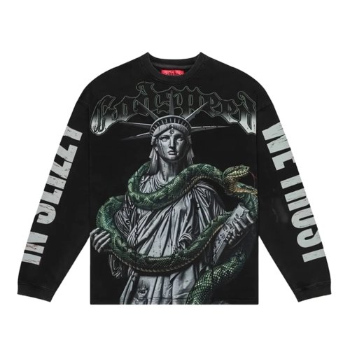 Godspeed Ocean Storm Long Sleeve T-shirt Black,Godspeed T Shirt,Tshirt,APPAREL