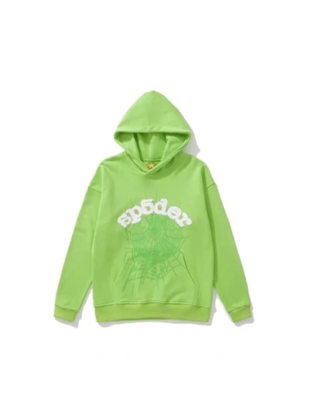 Sp5der Web Hoodie Sweatpant Set Green,Sp5der Hoodie,Hoodie,APPAREL