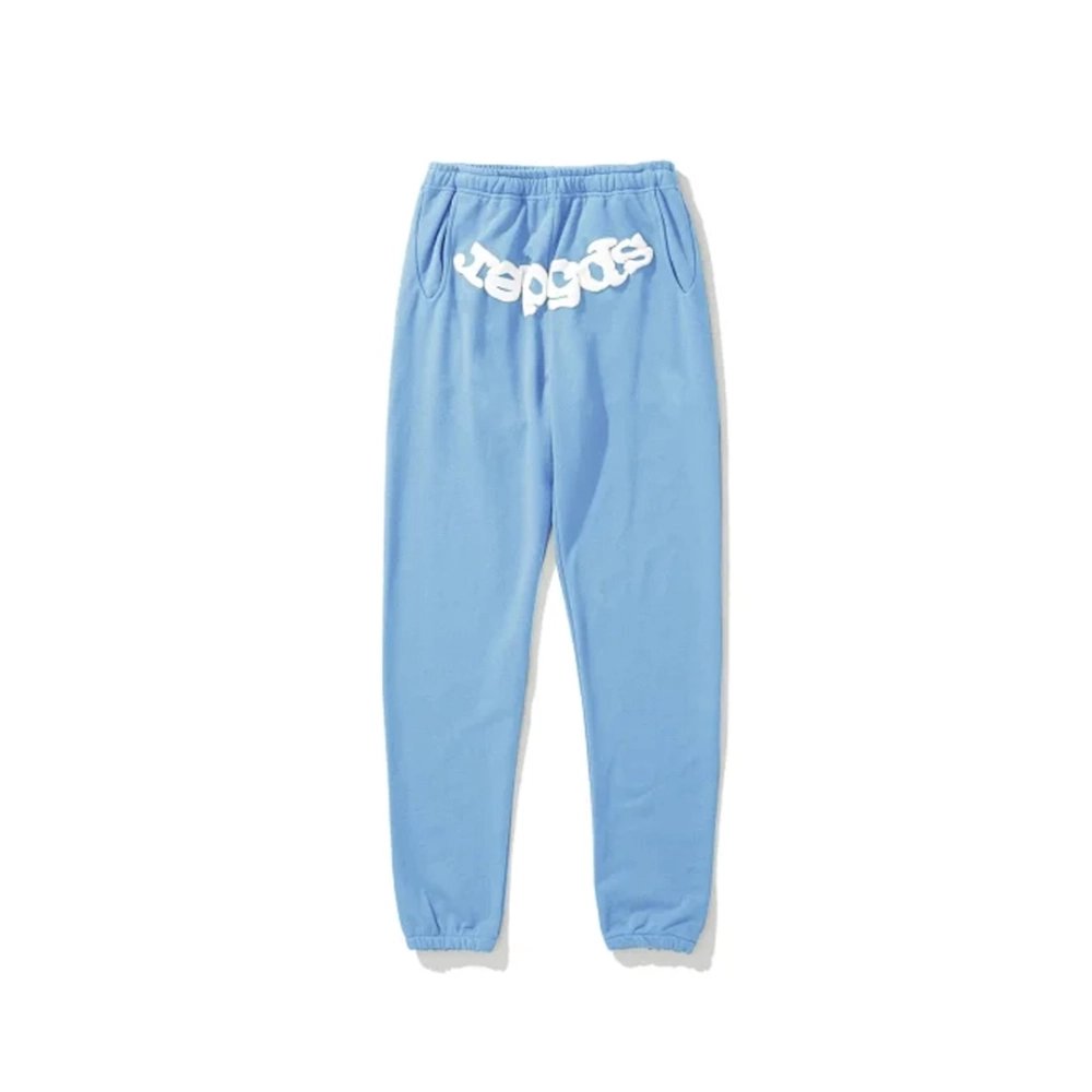 Sp5der Web Hoodie Sweatpant Set Sky Blue,Sp5der Hoodie,Hoodie,APPAREL