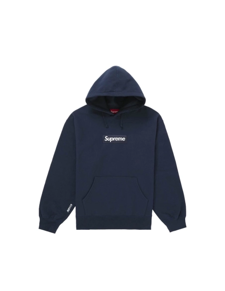 Supreme Box Logo Hooded Sweatshirt Navy,Supreme Hoodie,Hoodie,APPAREL
