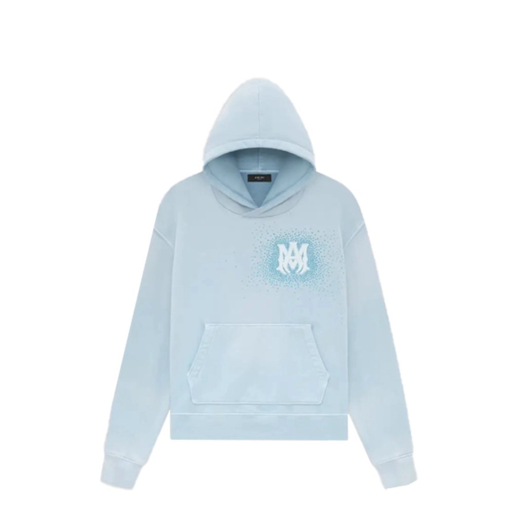 Amiri Crystal Burst Hoodie Ashley Blue,Amiri Hoodie,Hoodie,APPAREL