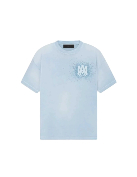 AMIRI Crystal Burst Tee Ashley Blue,Amiri T Shirt,Tshirt,APPAREL