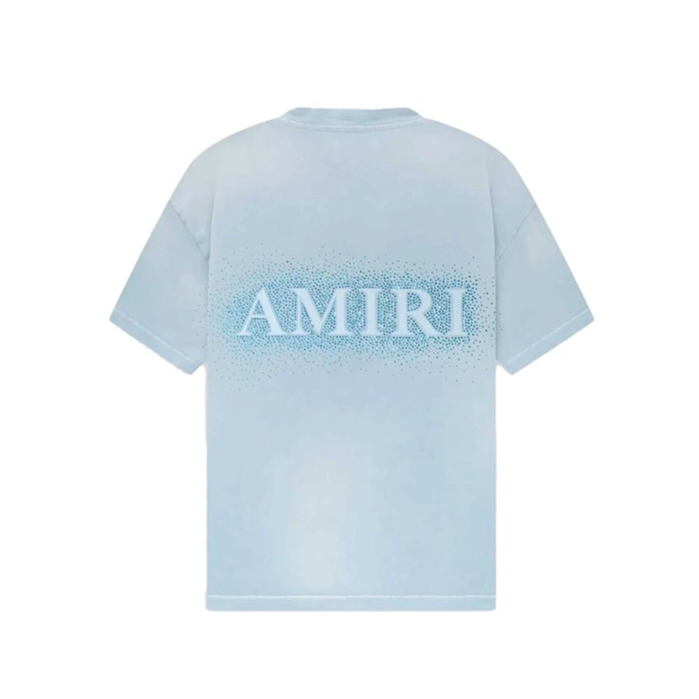 AMIRI Crystal Burst Tee Ashley Blue,Amiri T Shirt,Tshirt,APPAREL