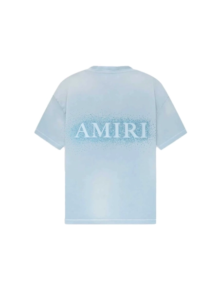 AMIRI Crystal Burst Tee Ashley Blue,Amiri T Shirt,Tshirt,APPAREL