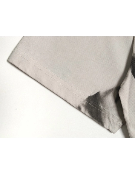 ENFANTS RICHES D¨¦PRIM¨¦S Mud-Dyed Letter Print Short-Sleeve T-Shirt,ENFANTS RICHES DEPRIMES