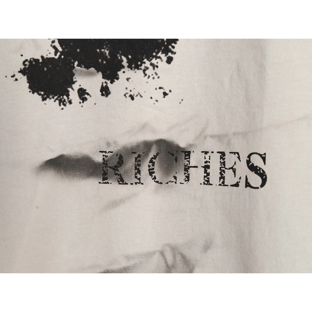 ENFANTS RICHES D¨¦PRIM¨¦S Mud-Dyed Letter Print Short-Sleeve T-Shirt,ENFANTS RICHES DEPRIMES