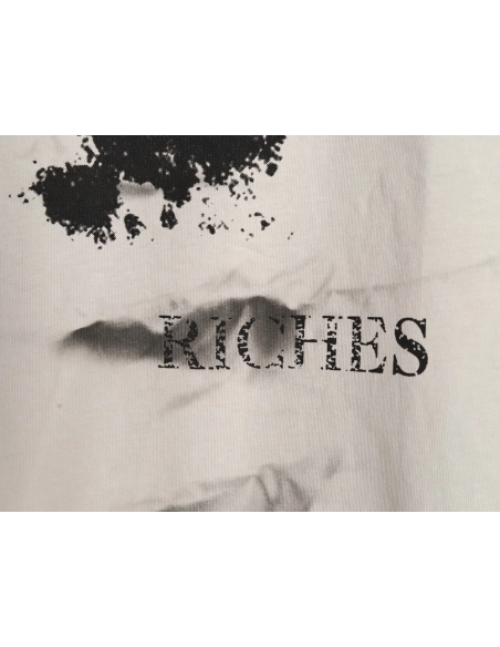 ENFANTS RICHES D¨¦PRIM¨¦S Mud-Dyed Letter Print Short-Sleeve T-Shirt,ENFANTS RICHES DEPRIMES