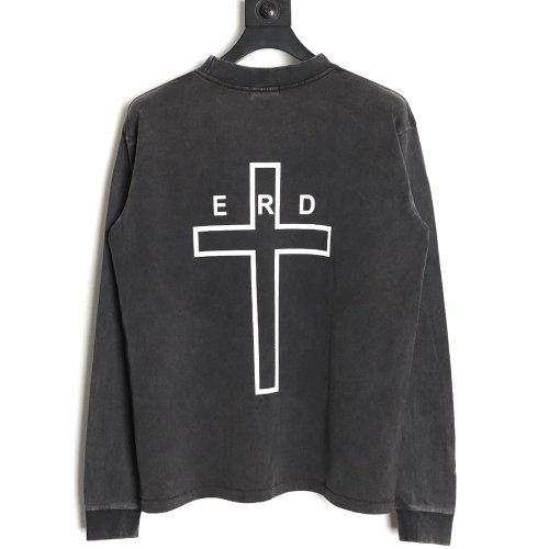 ENFANTS RICHES D¨¦PRIM¨¦S Letter-Print Long-Sleeve T-Shirt,ENFANTS RICHES DEPRIMES
