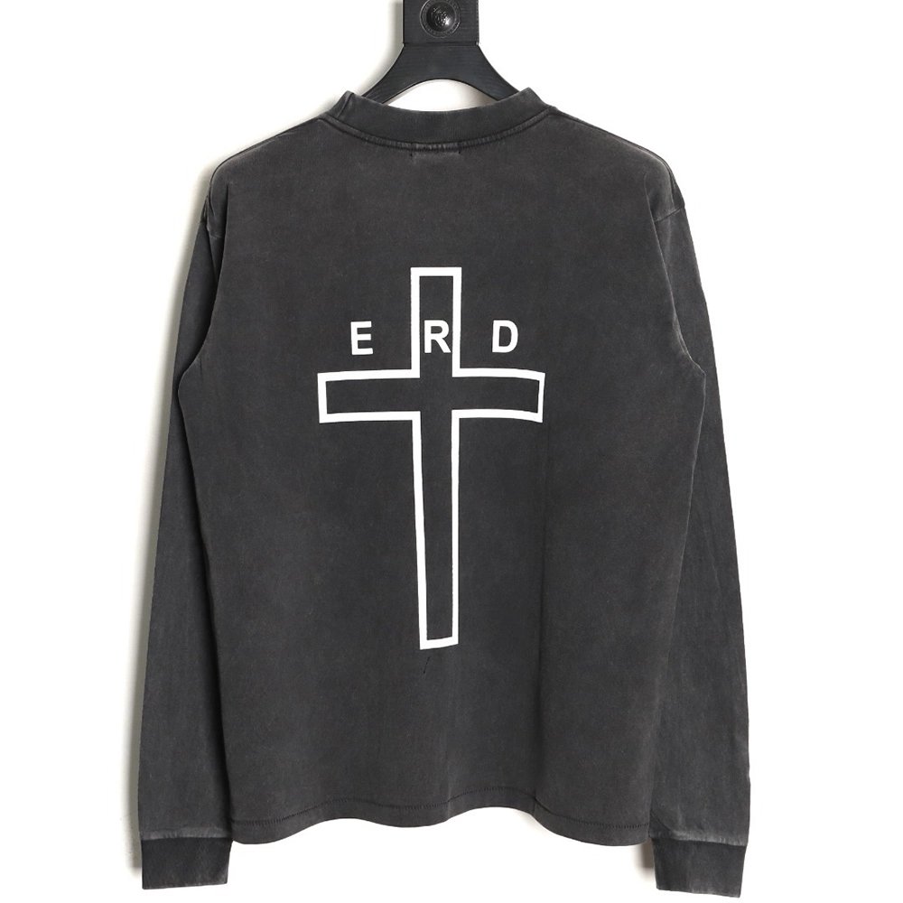 ENFANTS RICHES D¨¦PRIM¨¦S Letter-Print Long-Sleeve T-Shirt,ENFANTS RICHES DEPRIMES