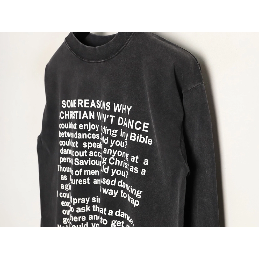 ENFANTS RICHES D¨¦PRIM¨¦S Letter-Print Long-Sleeve T-Shirt,ENFANTS RICHES DEPRIMES
