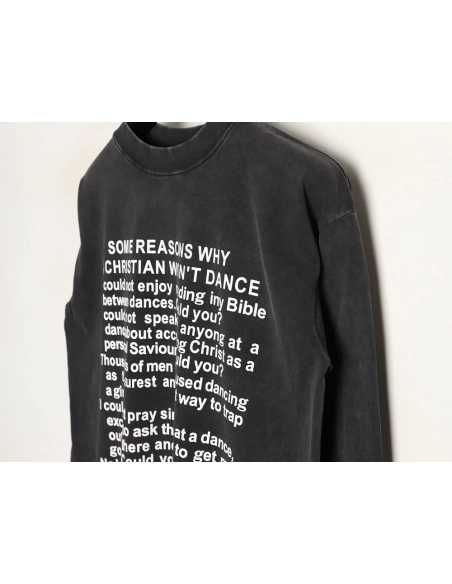 ENFANTS RICHES D¨¦PRIM¨¦S Letter-Print Long-Sleeve T-Shirt,ENFANTS RICHES DEPRIMES