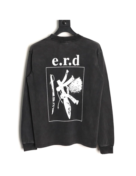 ENFANTS RICHES D¨¦PRIM¨¦S 777 Print Long-Sleeve T-Shirt,ENFANTS RICHES DEPRIMES