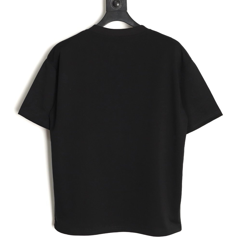 Prada Inverted Triangle Embroidered Logo Short-Sleeve T-Shirt TSK1,Prada