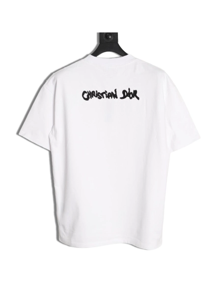 Dior logo embroidered short-sleeved T-shirt,Dior