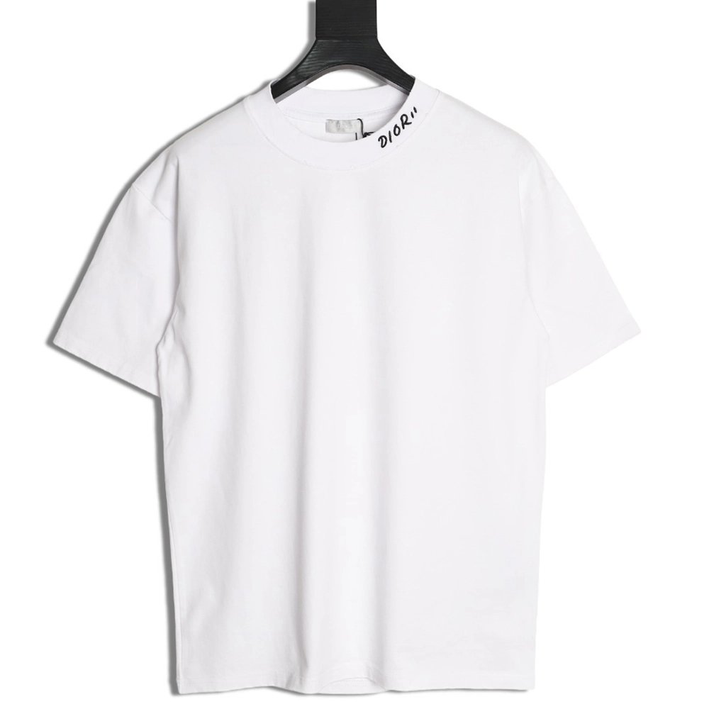 Dior logo embroidered short-sleeved T-shirt,Dior