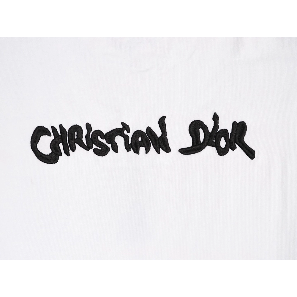 Dior logo embroidered short-sleeved T-shirt,Dior