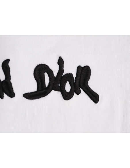 Dior logo embroidered short-sleeved T-shirt,Dior