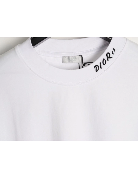 Dior logo embroidered short-sleeved T-shirt,Dior