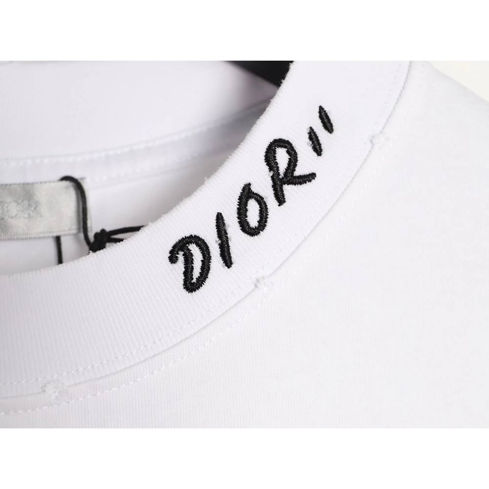 Dior logo embroidered short-sleeved T-shirt,Dior