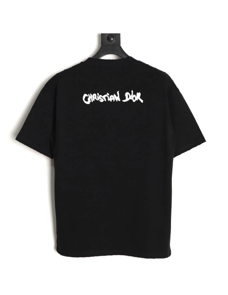 Dior logo embroidered short-sleeved T-shirt TSK1,Dior