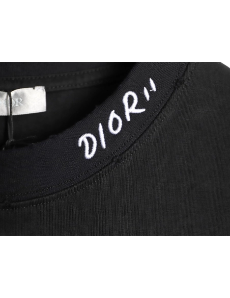 Dior logo embroidered short-sleeved T-shirt TSK1,Dior