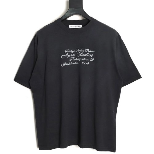 Acne Studios Script Logo Print Short-Sleeve T-Shirt TSK1,Acne Studios