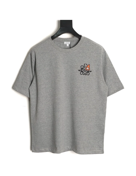 Loewe LOUIS WAIN Collaboration Geometric Eye Short-Sleeve T-Shirt,Loewe