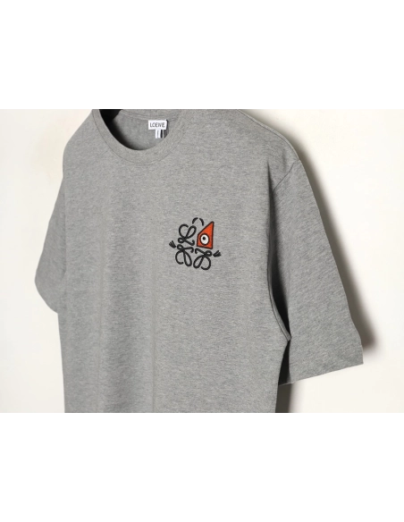 Loewe LOUIS WAIN Collaboration Geometric Eye Short-Sleeve T-Shirt,Loewe