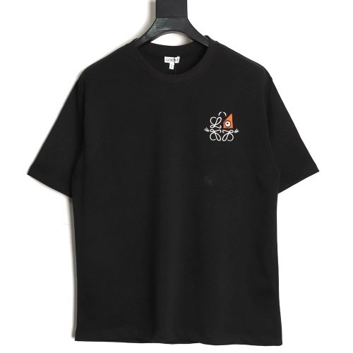 Loewe LOUIS WAIN Collaboration Geometric Eye Short-Sleeve T-Shirt TSK1,Loewe