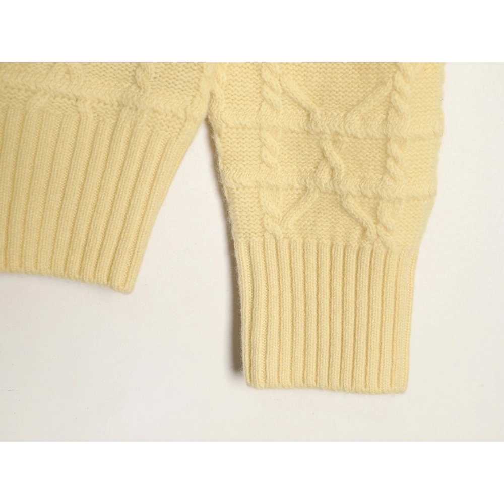 Dior Cannage Cable-Knit Crewneck Sweater,Dior