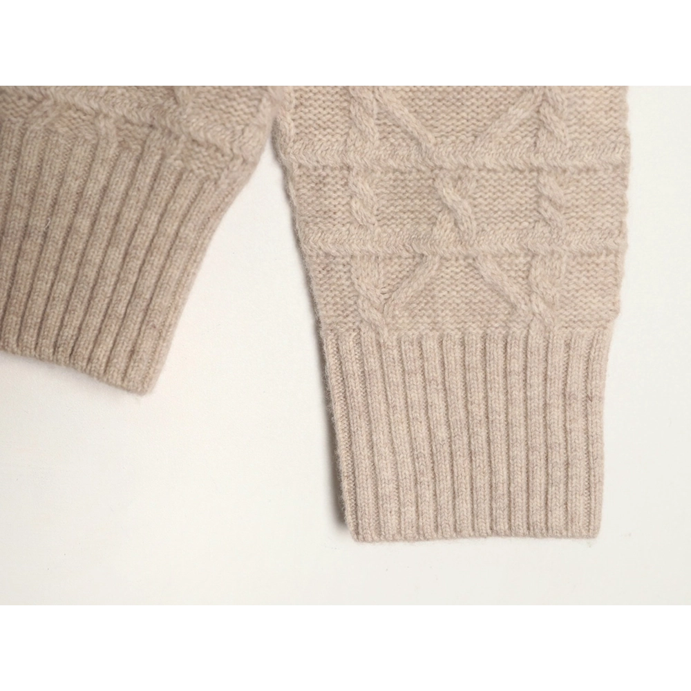 Dior Cannage Cable-Knit Crewneck Sweater TSK1,Dior